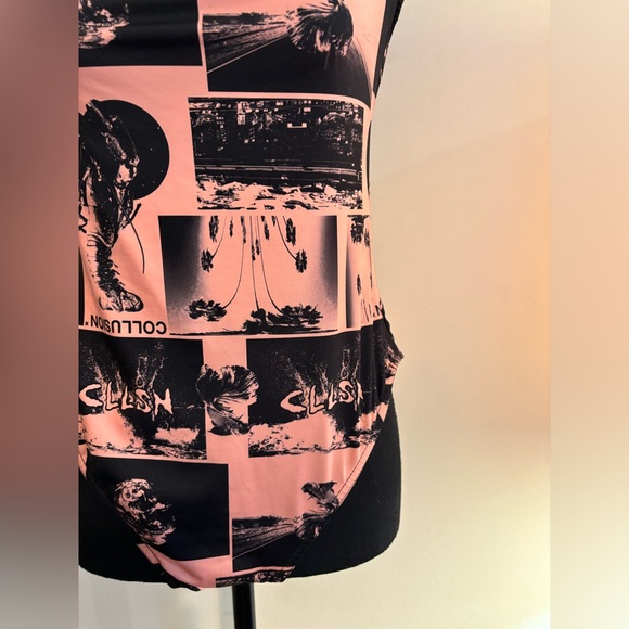 Collusion womens one piece swimsuit. Size 12 - Picture 5 of 7